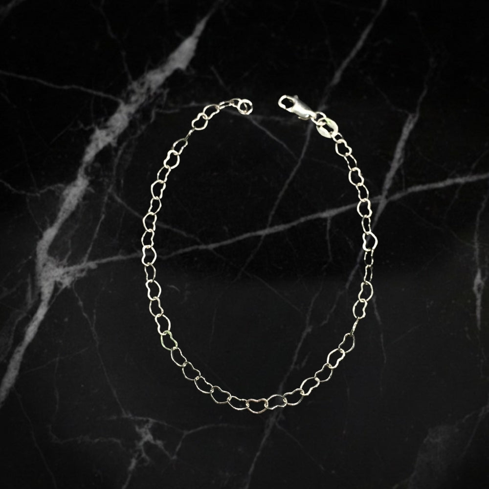 Conjunto Corazón Plata 925 | Aros, Collar, Pulsera